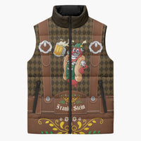 Frank & Stein Oktoberfest Sleeveless Puffer Jacket Beer Festival German Bavarian - Wonder Print Shop