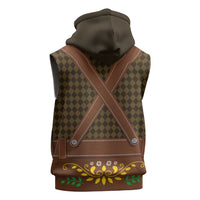 Frank & Stein Oktoberfest Sleeveless Zip Hoodie Beer Festival German Bavarian - Wonder Print Shop