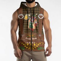 Frank & Stein Oktoberfest Sleeveless Zip Hoodie Beer Festival German Bavarian - Wonder Print Shop