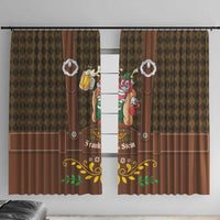 Frank & Stein Oktoberfest Window Curtain Beer Festival German Bavarian - Wonder Print Shop