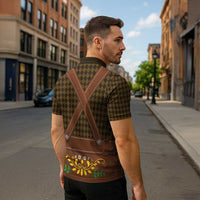 Frank & Stein Oktoberfest Zipper Polo Shirt Beer Festival German Bavarian - Wonder Print Shop