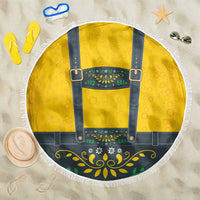 Lederhosen Oktoberfest Beach Blanket Bavarian Beer Time - Wonder Print Shop