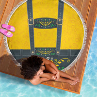 Lederhosen Oktoberfest Beach Blanket Bavarian Beer Time - Wonder Print Shop