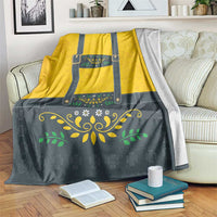 Lederhosen Oktoberfest Blanket Bavarian Beer Time - Wonder Print Shop