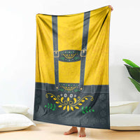 Lederhosen Oktoberfest Blanket Bavarian Beer Time - Wonder Print Shop