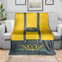 Lederhosen Oktoberfest Blanket Bavarian Beer Time - Wonder Print Shop
