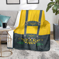 Lederhosen Oktoberfest Blanket Bavarian Beer Time - Wonder Print Shop