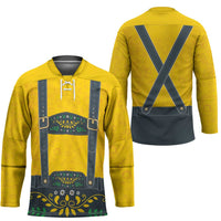 Lederhosen Oktoberfest Hockey Jersey Bavarian Beer Time - Wonder Print Shop