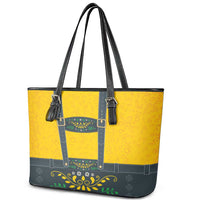 Lederhosen Oktoberfest Leather Tote Bag Bavarian Beer Time - Wonder Print Shop