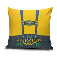 Lederhosen Oktoberfest Pillow Cover Bavarian Beer Time - Wonder Print Shop