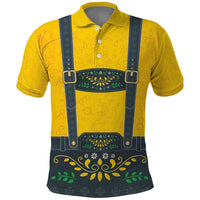 Lederhosen Oktoberfest Polo Shirt Bavarian Beer Time - Wonder Print Shop