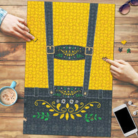 Lederhosen Oktoberfest Puzzle Bavarian Beer Time - Wonder Print Shop