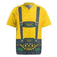 Lederhosen Oktoberfest Rugby Jersey Bavarian Beer Time - Wonder Print Shop