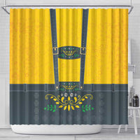 Lederhosen Oktoberfest Shower Curtain Bavarian Beer Time - Wonder Print Shop