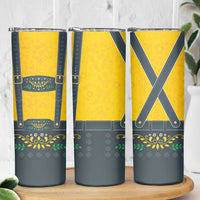 Lederhosen Oktoberfest Skinny Tumbler Bavarian Beer Time - Wonder Print Shop