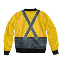 Lederhosen Oktoberfest Sleeve Zip Bomber Jacket Bavarian Beer Time - Wonder Print Shop