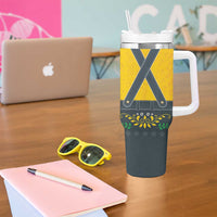 Lederhosen Oktoberfest Tumbler With Handle Bavarian Beer Time - Wonder Print Shop