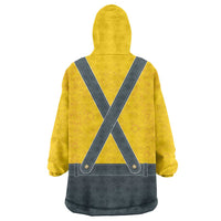 Lederhosen Oktoberfest Wearable Blanket Hoodie Bavarian Beer Time - Wonder Print Shop