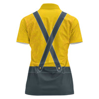 Lederhosen Oktoberfest Women Polo Shirt Bavarian Beer Time - Wonder Print Shop