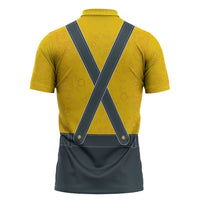 Lederhosen Oktoberfest Zipper Polo Shirt Bavarian Beer Time - Wonder Print Shop