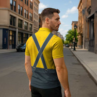 Lederhosen Oktoberfest Zipper Polo Shirt Bavarian Beer Time - Wonder Print Shop