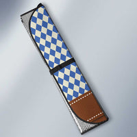 Lederhosen Oktoberfest Auto Sun Shade Blue Edelweiss Floral Polka Dots - Wonder Print Shop