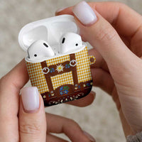 Lederhosen Oktoberfest AirPods Case Gold Edelweiss Floral Polka Dots - Wonder Print Shop