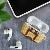 Lederhosen Oktoberfest AirPods Case Gold Edelweiss Floral Polka Dots - Wonder Print Shop