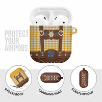 Lederhosen Oktoberfest AirPods Case Gold Edelweiss Floral Polka Dots - Wonder Print Shop