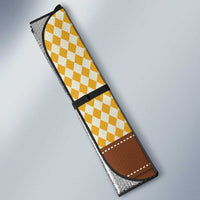 Lederhosen Oktoberfest Auto Sun Shade Gold Edelweiss Floral Polka Dots - Wonder Print Shop