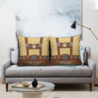 Lederhosen Oktoberfest Pillow Cover Gold Edelweiss Floral Polka Dots - Wonder Print Shop