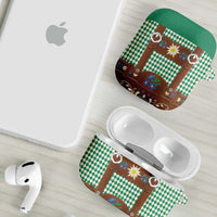 Lederhosen Oktoberfest AirPods Case Green Edelweiss Floral Polka Dots - Wonder Print Shop