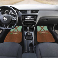 Lederhosen Oktoberfest Car Mats Green Edelweiss Floral Polka Dots - Wonder Print Shop