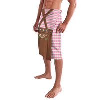 Lederhosen Oktoberfest Lavalava Pink Edelweiss Floral Polka Dots - Wonder Print Shop