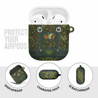 Lederhosen Oktoberfest AirPods Case Hops And Malt Pattern - Wonder Print Shop