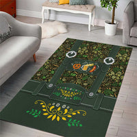 Lederhosen Oktoberfest Area Rug Hops And Malt Pattern - Wonder Print Shop
