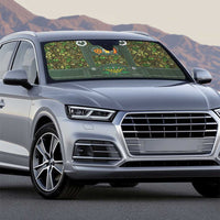 Lederhosen Oktoberfest Auto Sun Shade Hops And Malt Pattern - Wonder Print Shop