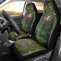 Lederhosen Oktoberfest Car Seat Cover Hops And Malt Pattern - Wonder Print Shop