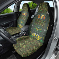 Lederhosen Oktoberfest Car Seat Cover Hops And Malt Pattern - Wonder Print Shop