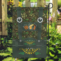 Lederhosen Oktoberfest Garden Flag Hops And Malt Pattern - Wonder Print Shop