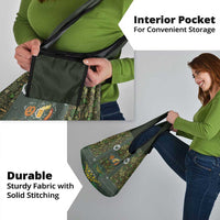 Lederhosen Oktoberfest Grocery Bag Hops And Malt Pattern - Wonder Print Shop