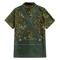 Lederhosen Oktoberfest Hawaiian Shirt Hops And Malt Pattern - Wonder Print Shop