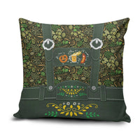 Lederhosen Oktoberfest Pillow Cover Hops And Malt Pattern - Wonder Print Shop