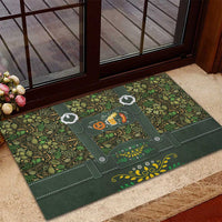 Lederhosen Oktoberfest Rubber Doormat Hops And Malt Pattern - Wonder Print Shop