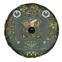 Lederhosen Oktoberfest Spare Tire Cover Hops And Malt Pattern - Wonder Print Shop