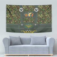Lederhosen Oktoberfest Tapestry Hops And Malt Pattern - Wonder Print Shop