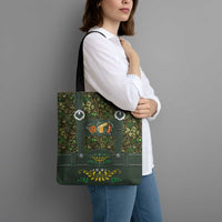 Lederhosen Oktoberfest Tote Bag Hops And Malt Pattern - Wonder Print Shop