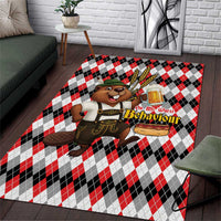 Oktoberfest Beaver Area Rug On My Wurst Behaviour - Wonder Print Shop