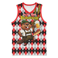Oktoberfest Beaver Basketball Jersey On My Wurst Behaviour - Wonder Print Shop