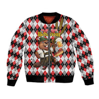 Oktoberfest Beaver Bomber Jacket On My Wurst Behaviour - Wonder Print Shop